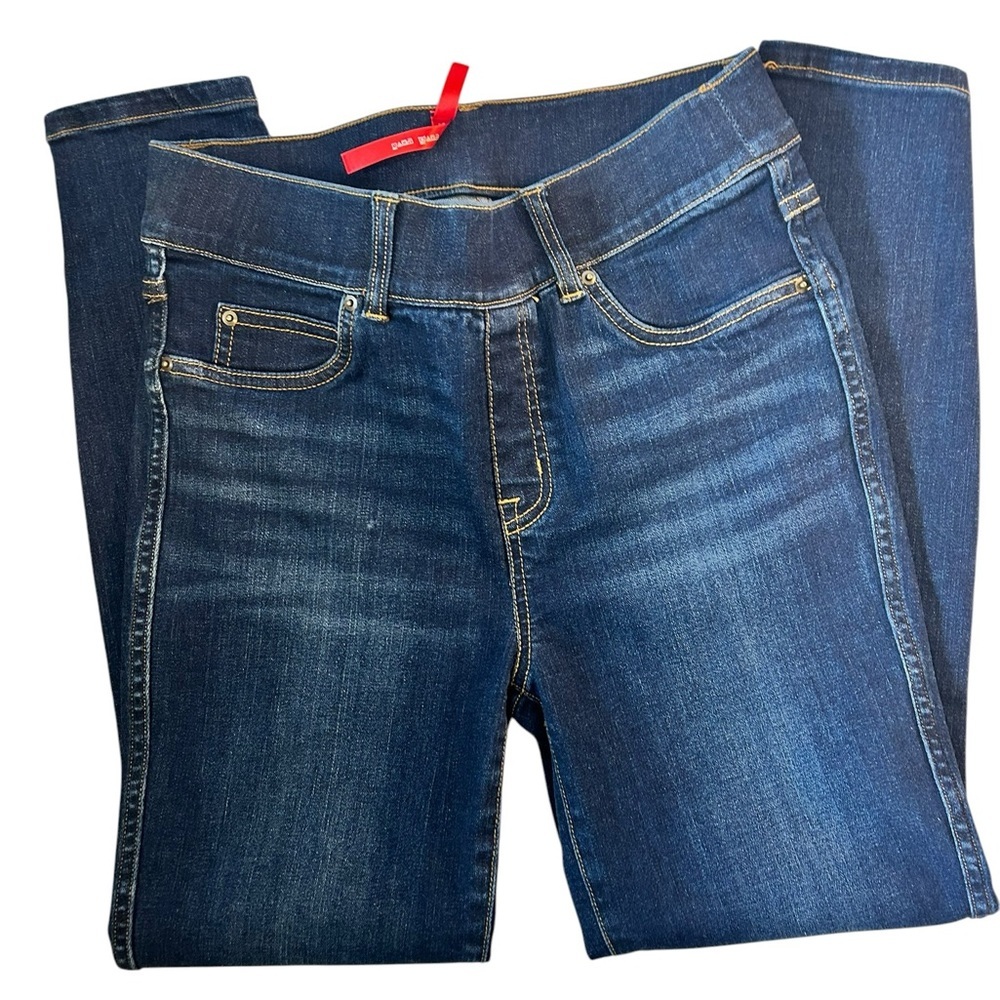 SPANX Skinny Jeans Womens Size S Dark Wash Stretch Shaping Denim High Rise